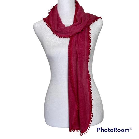 Vintage Scarf Pink OS - 60” X 9” - Picture 2 of 4